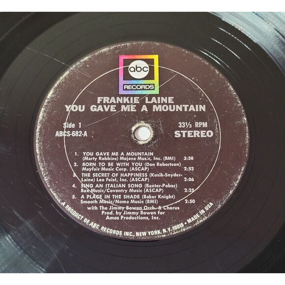 Frankie Laine LP - You Gave Me A Mountain - ABC Records - Picture 3 of 4